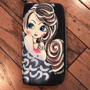 FASHION Black accordion Wallet